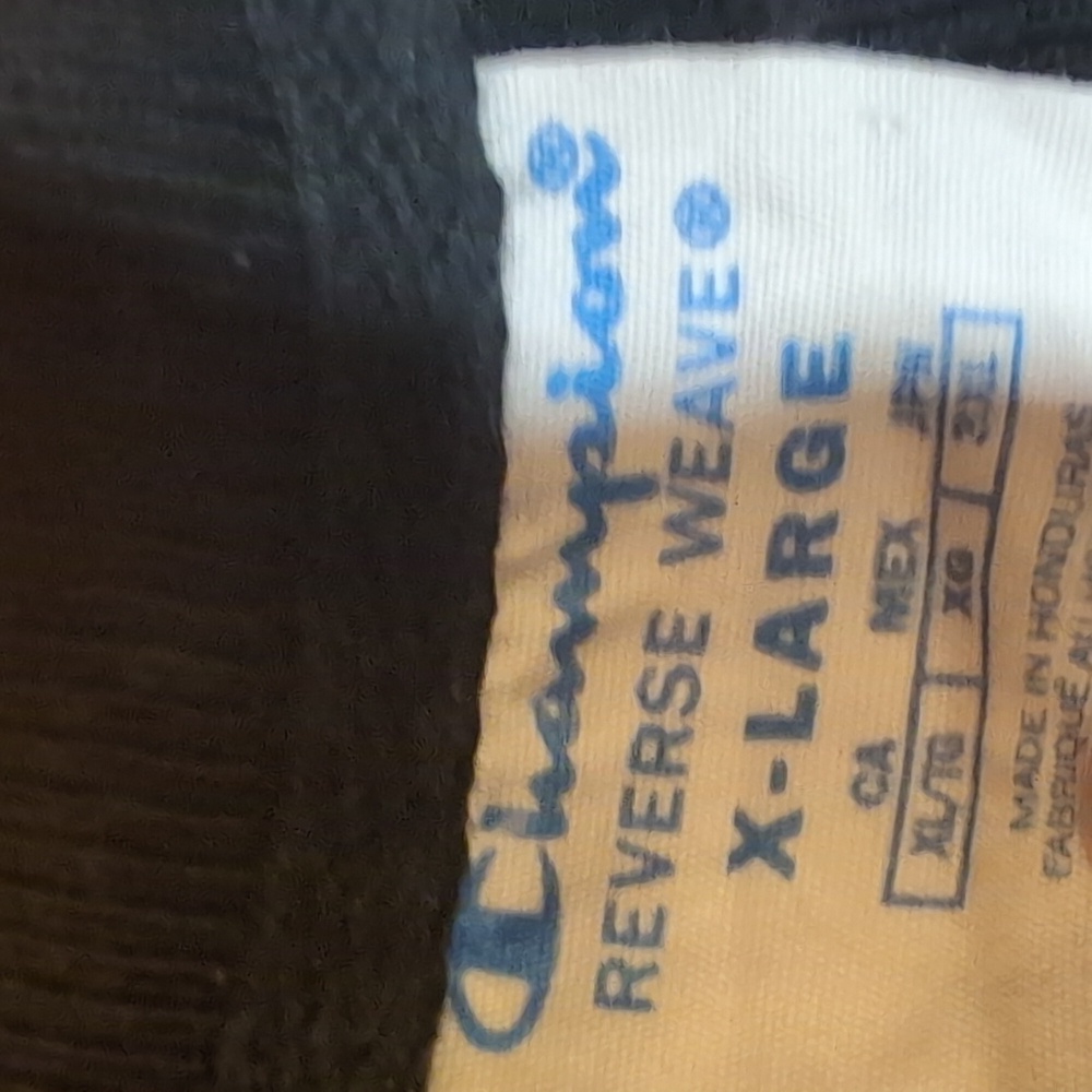 Champion Reverse Weave Crewneck Sweat Shirt Size XL Black - Picture 4 of 5
